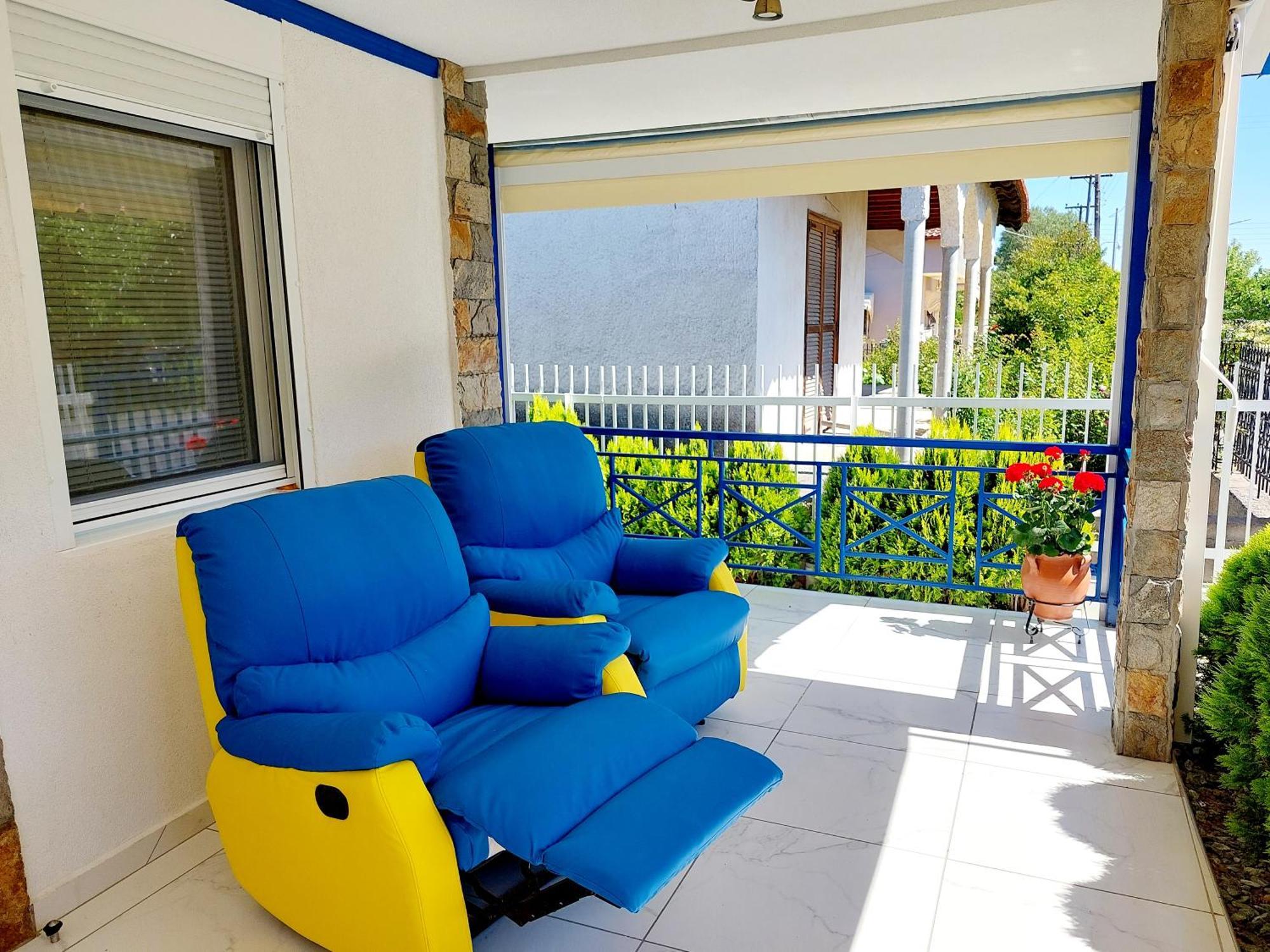 Villa Blue House Nea Kallikrateia Екстериор снимка